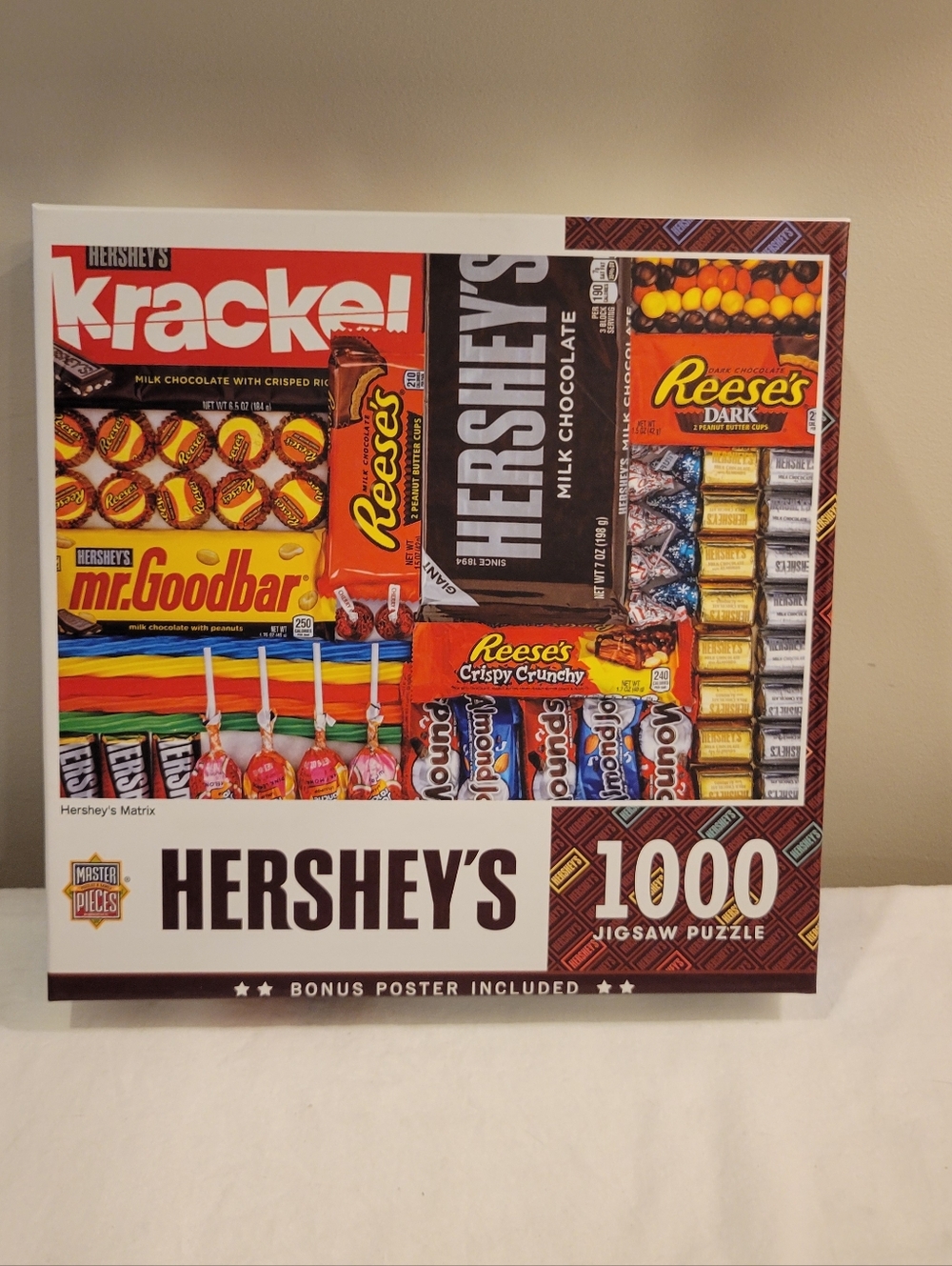 🧩EUC~ MASTER PIECES- Hershey's Candy 1000 PC JIGSAW PUZZLE